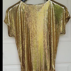 Vintage Whiting & Davis Metal Mesh Blouse